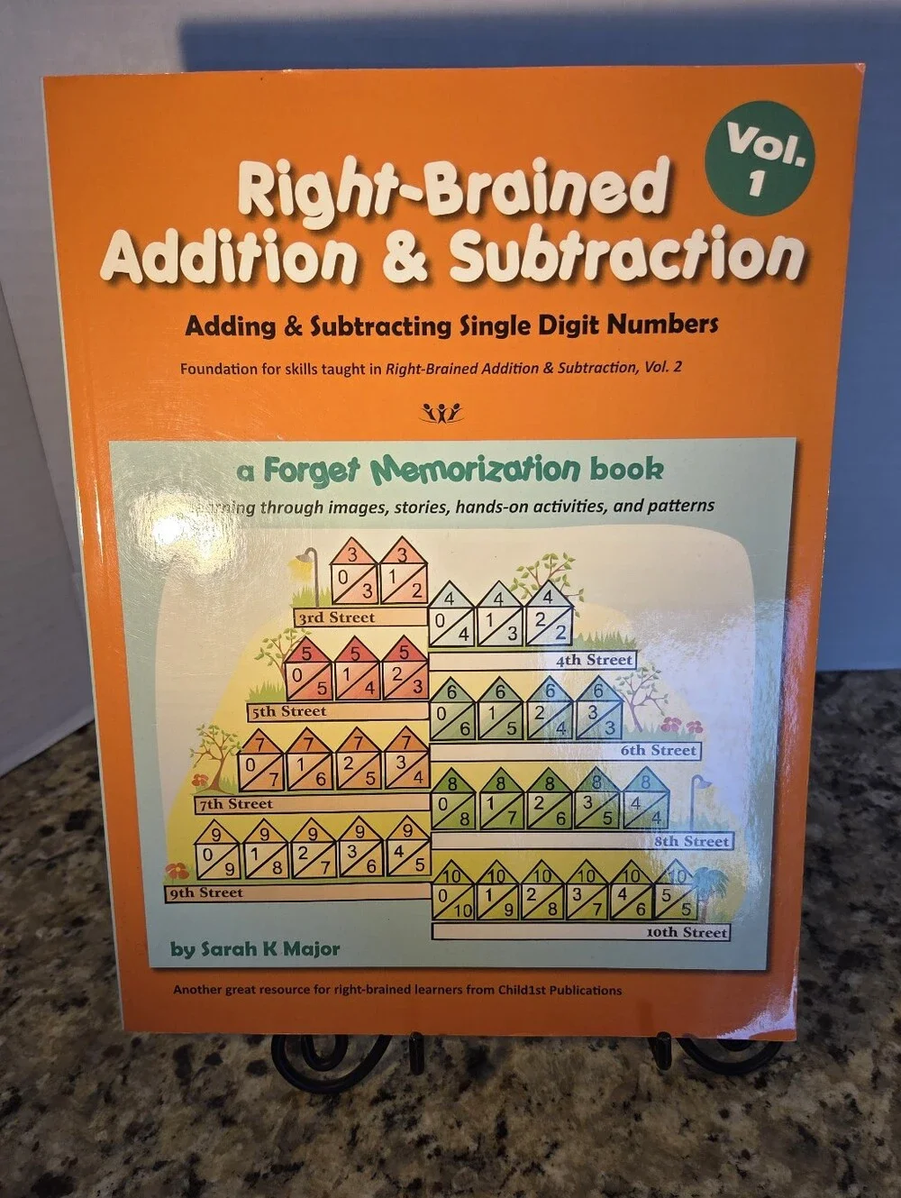 Right-Brained Addition & Subtraction Vol. 1 Homeschool Math Workbook Age 6+